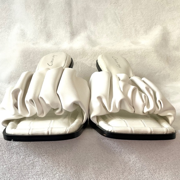 White Circus Sam Edelman Cushioned Comfy Stretchy Slip On Sandal Size 9 - Picture 5 of 16